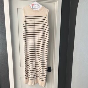 Zara Striped Sleeveless Dress